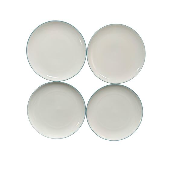 Noritake Colorwave Turquoise 8093 Salad Plates Set of 4 - Picture 1 of 3